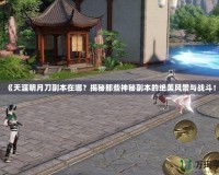 《天涯明月刀副本在哪？揭秘那些神秘副本的絕美風(fēng)景與戰(zhàn)斗！