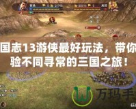 三國(guó)志13游俠最好玩法，帶你體驗(yàn)不同尋常的三國(guó)之旅！