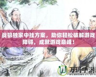 戰(zhàn)狼獨(dú)家中掛方案，助你輕松破解游戲障礙，成就游戲巔峰！