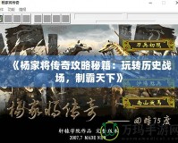 《楊家將傳奇攻略秘籍：玩轉(zhuǎn)歷史戰(zhàn)場，制霸天下》