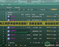 劍網(wǎng)三阿薩辛銅甲在哪刷？攻略全解析，助你輕松獲??！