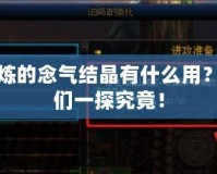未修煉的念氣結晶有什么用？讓我們一探究竟！
