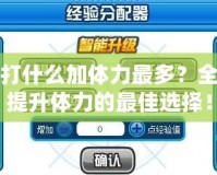 賽爾號打什么加體力最多？全面揭秘提升體力的最佳選擇！