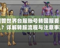 魔獸世界臺服賬號轉(zhuǎn)國服要多久？詳解轉(zhuǎn)服流程與注意事項(xiàng)