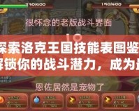 探索洛克王國技能表圖鑒：解鎖你的戰(zhàn)斗潛力，成為最強冒險家！