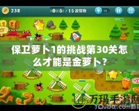 保衛(wèi)蘿卜1的挑戰(zhàn)第30關(guān)怎么才能是金蘿卜？