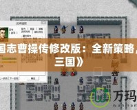 《三國志曹操傳修改版：全新策略，掌控三國》