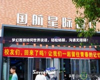 夢(mèng)幻西游如何世界說(shuō)話，輕松暢聊，溝通無(wú)障礙！
