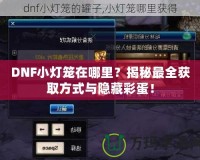 DNF小燈籠在哪里？揭秘最全獲取方式與隱藏彩蛋！