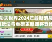 盛大功夫世界2024年最新消息：全新玩法與重磅更新即將登場(chǎng)！