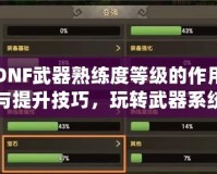 DNF武器熟練度等級(jí)的作用與提升技巧，玩轉(zhuǎn)武器系統(tǒng)，助你征戰(zhàn)地下城！