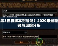 暗黑3掛機(jī)腳本封號嗎？2020年最新解答與風(fēng)險分析