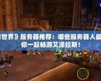《魔獸世界》服務(wù)器推薦：哪些服務(wù)器人最多，與你一起暢游艾澤拉斯！