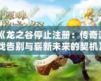 《龍之谷停止注冊(cè)：傳奇游戲告別與嶄新未來的契機(jī)》