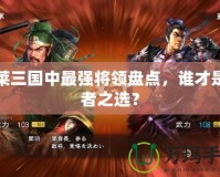 胡萊三國(guó)中最強(qiáng)將領(lǐng)盤(pán)點(diǎn)，誰(shuí)才是王者之選？