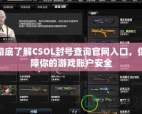 徹底了解CSOL封號(hào)查詢官網(wǎng)入口，保障你的游戲賬戶安全