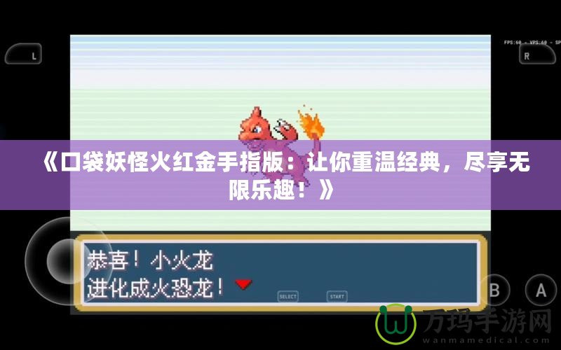 《口袋妖怪火紅金手指版：讓你重溫經(jīng)典，盡享無限樂趣！》