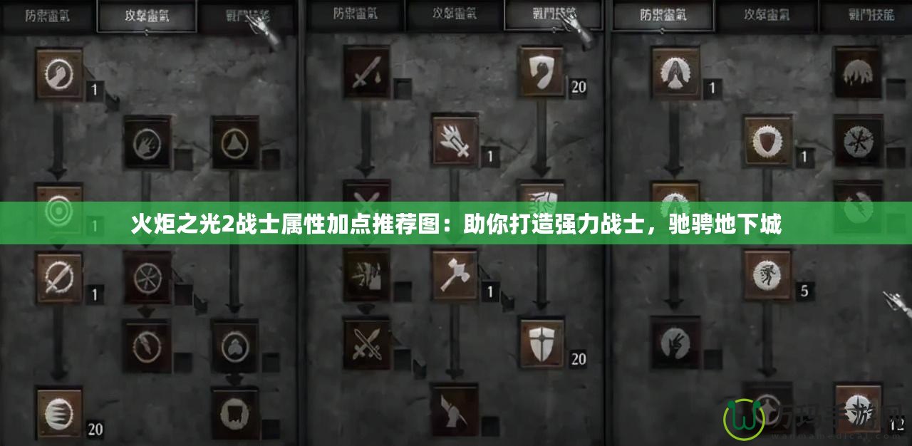 火炬之光2戰(zhàn)士屬性加點(diǎn)推薦圖：助你打造強(qiáng)力戰(zhàn)士，馳騁地下城