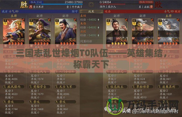 三國志亂世烽煙T0隊(duì)伍——英雄集結(jié)，稱霸天下