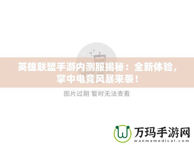 英雄聯(lián)盟手游內(nèi)測(cè)服揭秘：全新體驗(yàn)，掌中電競(jìng)風(fēng)暴來(lái)襲！