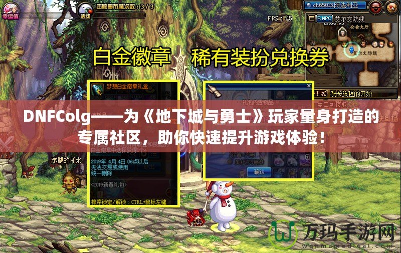 DNFColg——為《地下城與勇士》玩家量身打造的專屬社區(qū)，助你快速提升游戲體驗！