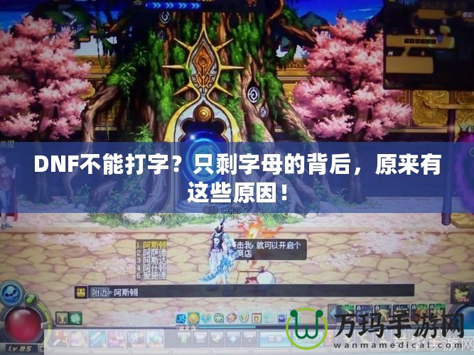 DNF不能打字？只剩字母的背后，原來有這些原因！