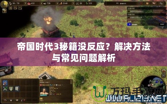 帝國時代3秘籍沒反應(yīng)？解決方法與常見問題解析