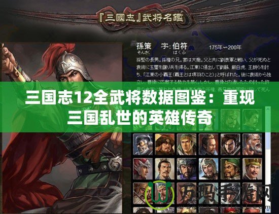 三國(guó)志12全武將數(shù)據(jù)圖鑒：重現(xiàn)三國(guó)亂世的英雄傳奇