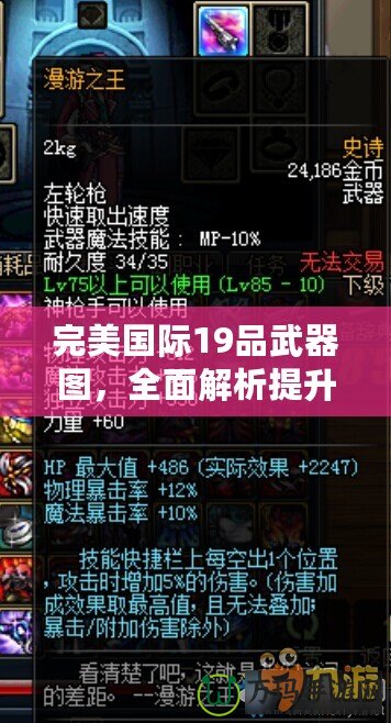 完美國際19品武器圖，全面解析提升戰(zhàn)力的秘密武器