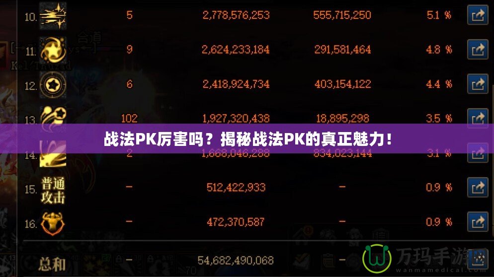 戰(zhàn)法PK厲害嗎？揭秘戰(zhàn)法PK的真正魅力！
