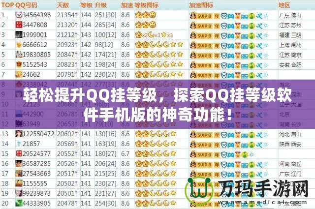 輕松提升QQ掛等級，探索QQ掛等級軟件手機版的神奇功能！
