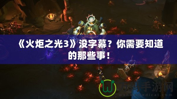 《火炬之光3》沒字幕？你需要知道的那些事！