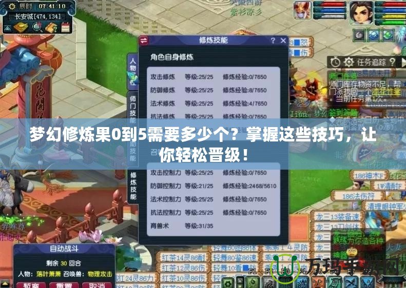 夢(mèng)幻修煉果0到5需要多少個(gè)？掌握這些技巧，讓你輕松晉級(jí)！