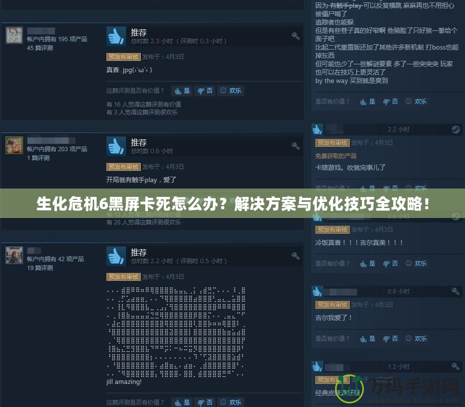 生化危機6黑屏卡死怎么辦？解決方案與優(yōu)化技巧全攻略！