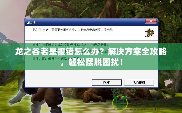 龍之谷老是報(bào)錯(cuò)怎么辦？解決方案全攻略，輕松擺脫困擾！
