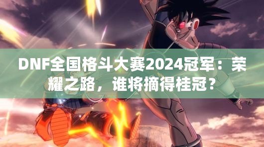 DNF全國(guó)格斗大賽2024冠軍：榮耀之路，誰(shuí)將摘得桂冠？