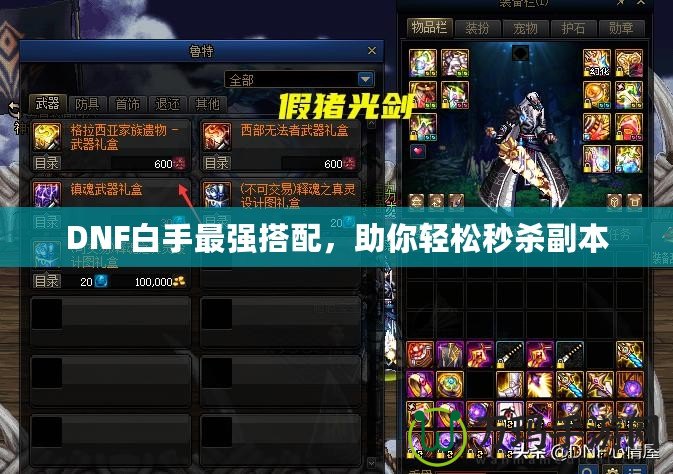 DNF白手最強(qiáng)搭配，助你輕松秒殺副本