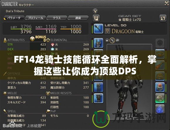 FF14龍騎士技能循環(huán)全面解析，掌握這些讓你成為頂級DPS