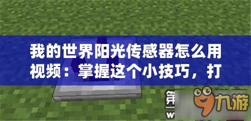 我的世界陽(yáng)光傳感器怎么用視頻：掌握這個(gè)小技巧，打造更美的世界
