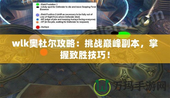 wlk奧杜爾攻略：挑戰(zhàn)巔峰副本，掌握致勝技巧！