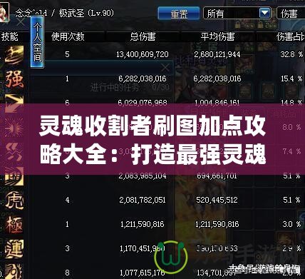 靈魂收割者刷圖加點攻略大全：打造最強靈魂收割者角色！