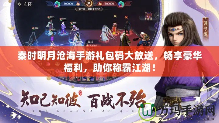 秦時(shí)明月滄海手游禮包碼大放送，暢享豪華福利，助你稱霸江湖！