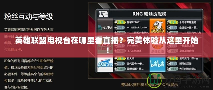 英雄聯(lián)盟電視臺(tái)在哪里看直播？完美體驗(yàn)從這里開(kāi)始！