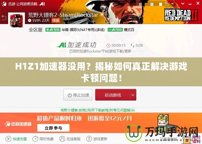 H1Z1加速器沒用？揭秘如何真正解決游戲卡頓問題！