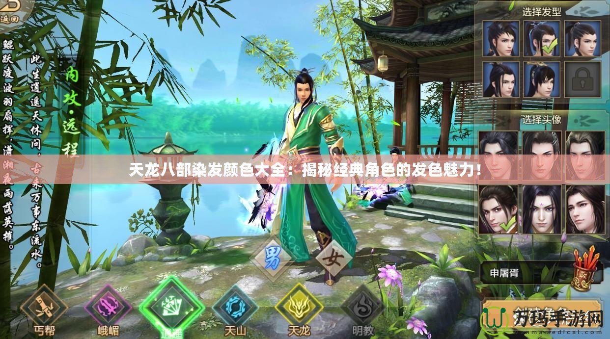 天龍八部染發(fā)顏色大全：揭秘經(jīng)典角色的發(fā)色魅力！