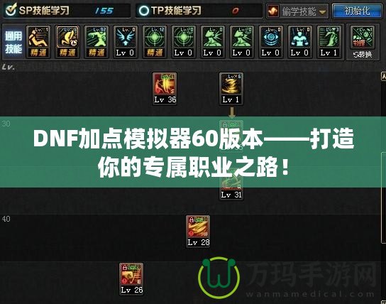 DNF加點(diǎn)模擬器60版本——打造你的專屬職業(yè)之路！