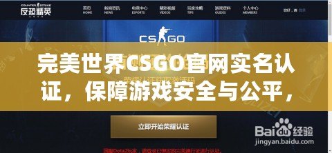 完美世界CSGO官網(wǎng)實名認證，保障游戲安全與公平，讓你暢享無憂競技體驗