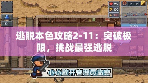 逃脫本色攻略2-11：突破極限，挑戰(zhàn)最強逃脫