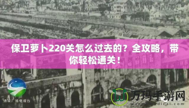 保衛(wèi)蘿卜220關怎么過去的？全攻略，帶你輕松通關！