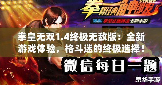 拳皇無(wú)雙1.4終極無(wú)敵版：全新游戲體驗(yàn)，格斗迷的終極選擇！
